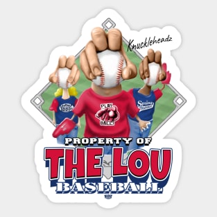 Knucklehead for The Lou Baseball Sticker